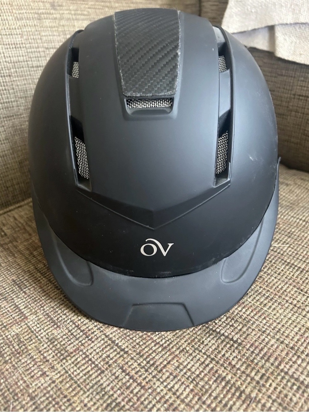 New Ovation s/m Matte Black Riding Helmet - Horses Riding Helmet